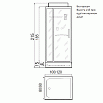 Душевая кабина River Tana 100x80 белый, прозрачное, без крыши