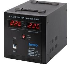 Стабилизатор напряжения Intro П-5000 переносной 140-260В/220В, 5000ВА Б0064656