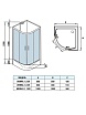 Душевая кабина WeltWasser WW500 WERRA XL 1001 100x100 хром, прозрачное 10000014048