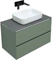 Мебель для ванной Allen Brau Infinity 85 см, 2 ящика, cement grey matt