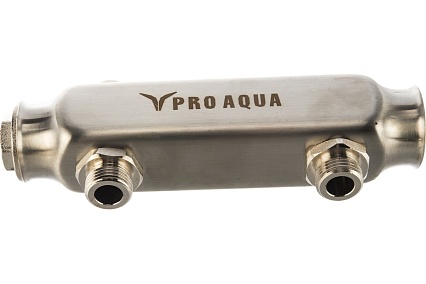 Коллектор PRO AQUA с межосевым расстоянием 100 мм, 2 выхода, 180 мм, 1x1/2 S520MB.02