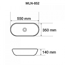 Раковина Melana MLN-852 55 см