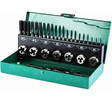 Набор метчиков и плашек Sata 32 предмета 50452