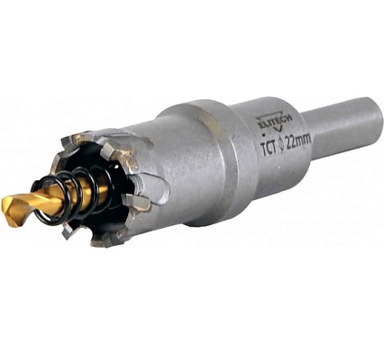 Коронка по металлу твердосплавная 22 мм Elitech 1820.138300 204115