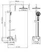 Душевая стойка WasserKRAFT Elbe A17401 черный