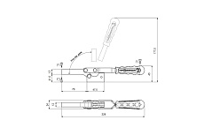 Прижим механический усиленный горизонтальный KUKAMET 142-4