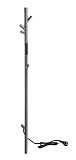 Полотенцесушитель электрический Bemeta 704155015 30W 103x1180 стойка, графит матовый