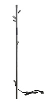 Полотенцесушитель электрический Bemeta 704155015 30W 103x1180 стойка, графит матовый