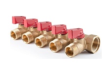 Коллектор с шаровыми кранами PROFACTOR в/н 3/4&quot; х 5 вых 1/2&quot;нар PF MV 264.5