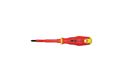 Изолированная отвертка CrV 1000V 4.5х80 мм РН1 FIT 55893