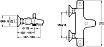Смеситель для ванны Jacob Delafon Robust E75772-CP термостат