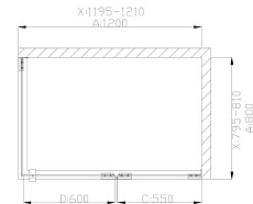 Поддон для душа Grossman Status ST-120QR 120x80 прямоугольный, правый