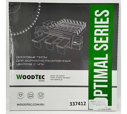 Пила дисковая для пильных центров 400x4.4/3.2x60 мм, Z72, трапеция Woodtec ВИ 337412