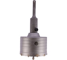 Коронка по кирпичу, камню, бетону 90 мм, М22, SDS-plus для перфоратора DERZHI 8306-013