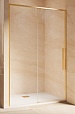 Душевая дверь Vincea Ультима (Ultima) VDS-7UL130CLG 130x200 брашированное золото, прозрачная