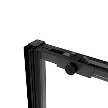 Душевая дверь Vincea Slim Soft VDS-1SS150CLB 150x200 черный, прозрачная