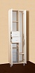 Шкаф пенал Бриклаер Бали 57 см с корзиной, светлая лиственница 4627125412400