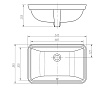 Раковина Arrow AP4036 55 см белый