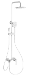 Душевая стойка Wonzon&Woghand WW-A30874-MW термостат, белый матовый