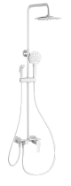 Душевая стойка Wonzon&Woghand WW-A30874-MW термостат, белый матовый