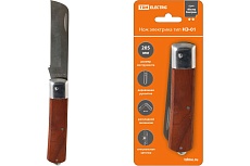 Нож электрика 205 мм, деревянная рукоятка TDM &quot;МастерЭлектрик&quot; НЭ-01SQ1003-0105