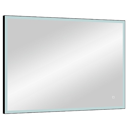 Зеркало Континент Solid Led 100x80 см с подсветкой, черный ЗЛП1607