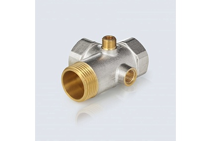 Штуцер пятивыводной Aquasfera 3x1"+2x1/4" латунь никелированная 9036-02 215-0216