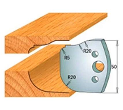 Нож профильный 50 мм для насадной фрезы 27 ROTIS 40069577