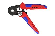 Пресс-клещи 6-гранные, обжимные Knipex KN-975314SB гильзы контакт. 0.08-10 мм², 2-е конц. гильзы 2x4мм²