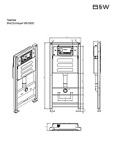 Инсталляция для унитаза Black&White Universe WI-0900