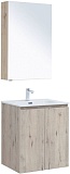 Мебель для ванной Aquanet Алвита New 60 см 2 дверцы, дуб веллингтон белый