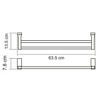Полотенцедержатель WasserKRAFT Lopau K-6040 двойной