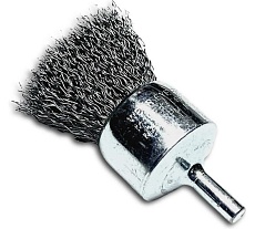 Щетка концевая гофрированная Lessmann 30х68х0.30 мм, хвост-к 6 мм, 18000 об/мин 456161