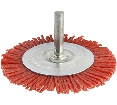 Кордщетка радиальная с хвостовиком Flex 207-213 (75 мм; d6; нейлон) Hammer 62129