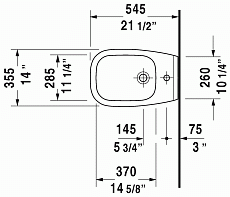 Подвесное биде Duravit D-Code 22571500002