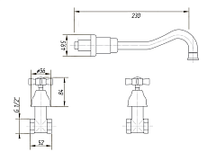 Смеситель для раковины Migliore Princeton ML.PRN-869.DO золото