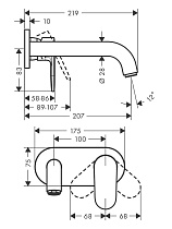 Смеситель для раковины Hansgrohe Vernis Shape 71578000, хром