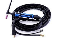 Горелка TIG WP 26 FXV (4 м, M16x1.5, 2 pin, 35-50, воздушное охлаждение, AC160А/DC250A, 0.5-3.2 мм) Энаргит WP26FXV-4-M16-2P-3550