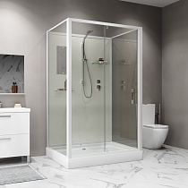 Душевая кабина Niagara Standart ST120/90/15Q/BK 120x90 стекло прозрачное, без крыши, без г/м