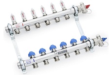 Коллектор REHAU 1 HKV-D 11 выход-3/4 ЕК нержавеющая сталь 12081111002