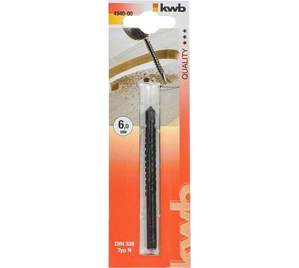 Сверло фрезеровальное по дереву (6 мм) KWB 4940-00