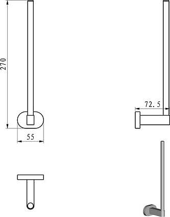 Держатель туалетной бумаги Ravak Chrome CR 420.00