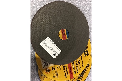 Круг отрезной по металлу INDUSTRIAL (125х22,2 мм) DeWalt DT42340Z