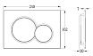 Кнопка смыва Vincea VFP-202MB черный матовый