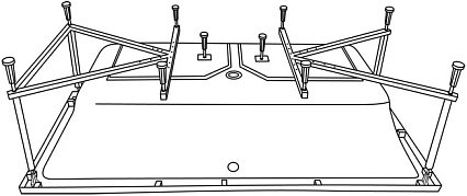 Каркас для ванн Excellent MR-06 Crown Grand, Pryzmat 190/200