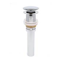 Донный клапан AQUAme AQM7001-0 без перелива, хром