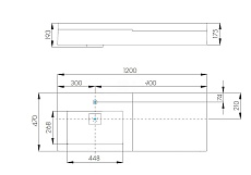 Раковина Акватон Сакура 120 см 1A71893KSK010