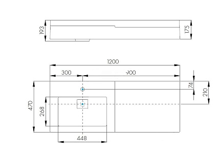 Раковина Акватон Сакура 120 см 1A71893KSK010