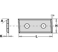 Нож твердосплавный F1730 (48.3x12x1.5 мм) CMT 790.483.12