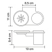 Держатель для стакана WasserKRAFT Kammel K-8326, с мыльницей